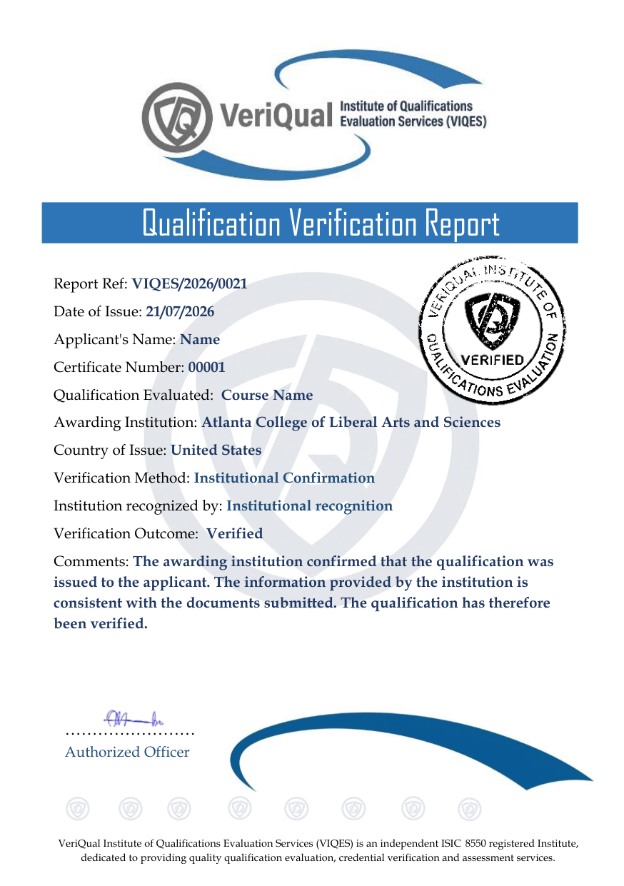 Sample Verification Report